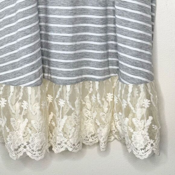 Umgee Sleeveless Stripes Lace Tunic - Women’s US L - Picture 9 of 12